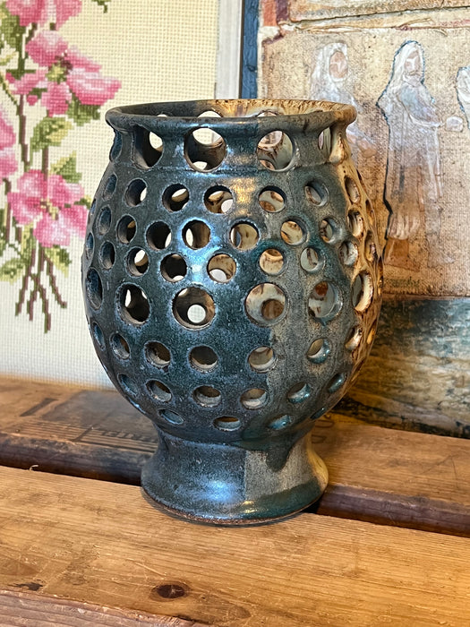 Signed Vintage Handmade Studio pottery Mid Century Modern Style.