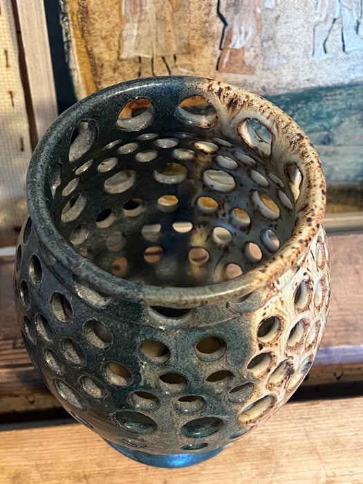 Signed Vintage Handmade Studio pottery Mid Century Modern Style.