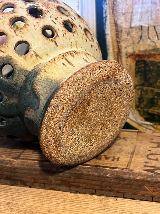 Signed Vintage Handmade Studio pottery Mid Century Modern Style.