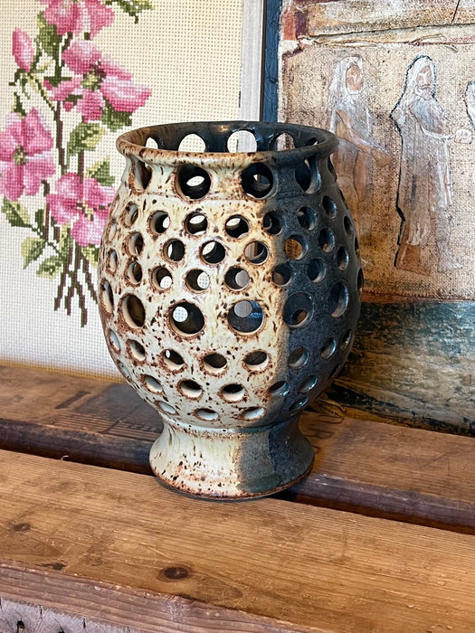 Signed Vintage Handmade Studio pottery Mid Century Modern Style.