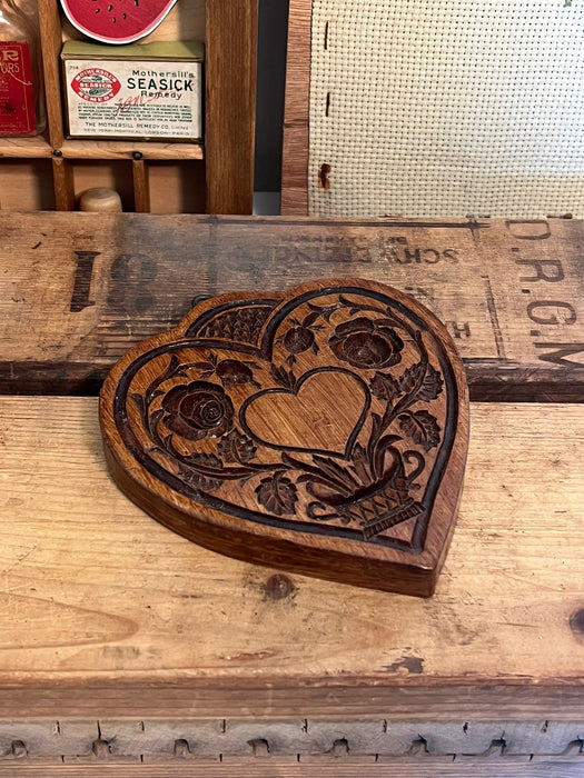 Springerle Butter Cookie Heart Stamp Press Mold