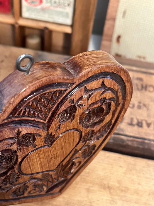 Springerle Butter Cookie Heart Stamp Press Mold