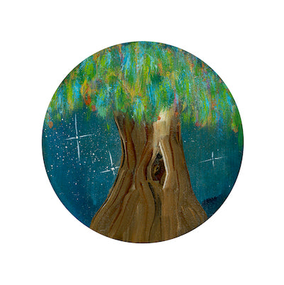 Wonder Tree Sticker 4" Round Vinyl