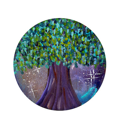 Wonder Tree Sticker 4" Round Vinyl