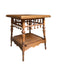 Victorian Aesthetic Movement Eastlake Style Oak Two Tier Parlor Table Stick and Ball Apron