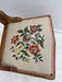 Victorian Style Vintage Floral Needlepoint Side Wood Chair with Turned Spindle Legs