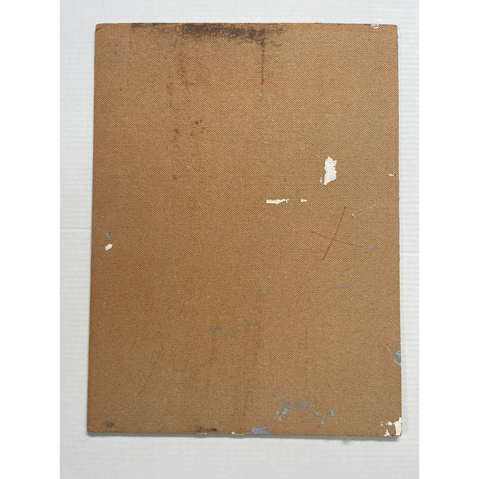 Vintage Abstract Nude Woman Figure Drawing on Board