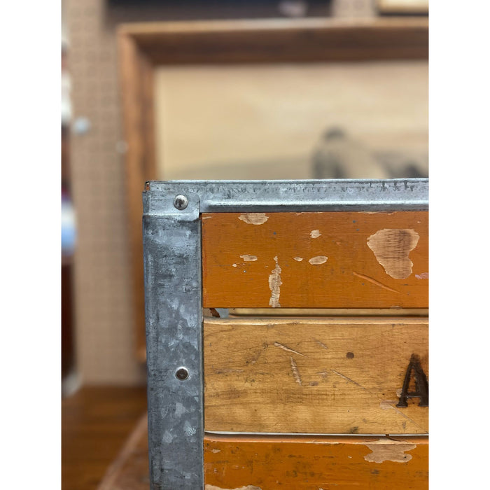 Vintage Arden Company Milk. Crane Wood and Metal Storage Box