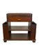 Vintage Art Deco End Table with Attached Dual Magazine Racks