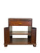 Vintage Art Deco End Table with Attached Dual Magazine Racks