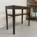 Vintage Art Deco Glass Top Wooden End Table. Uk Import.