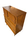 Vintage Bassett Monterey Mid-Century Modern Walnut 5-Drawer and 9-Drawer Dresser Set with Rosewood ‘X’ Inlays by Leo Jiranek Circa 1963