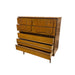 Vintage Bassett Monterey Mid-Century Modern Walnut 5-Drawer and 9-Drawer Dresser Set with Rosewood ‘X’ Inlays by Leo Jiranek Circa 1963
