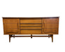 Vintage Bassett Monterey Mid-Century Modern Walnut 9 Drawer Dresser with Rosewood ‘X’ Inlays by Leo Jiranek Circa 1963