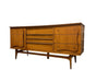 Vintage Bassett Monterey Mid-Century Modern Walnut 9 Drawer Dresser with Rosewood ‘X’ Inlays by Leo Jiranek Circa 1963