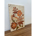 Vintage Batik Abstract Floral Artwork by Elisabeth Bernath