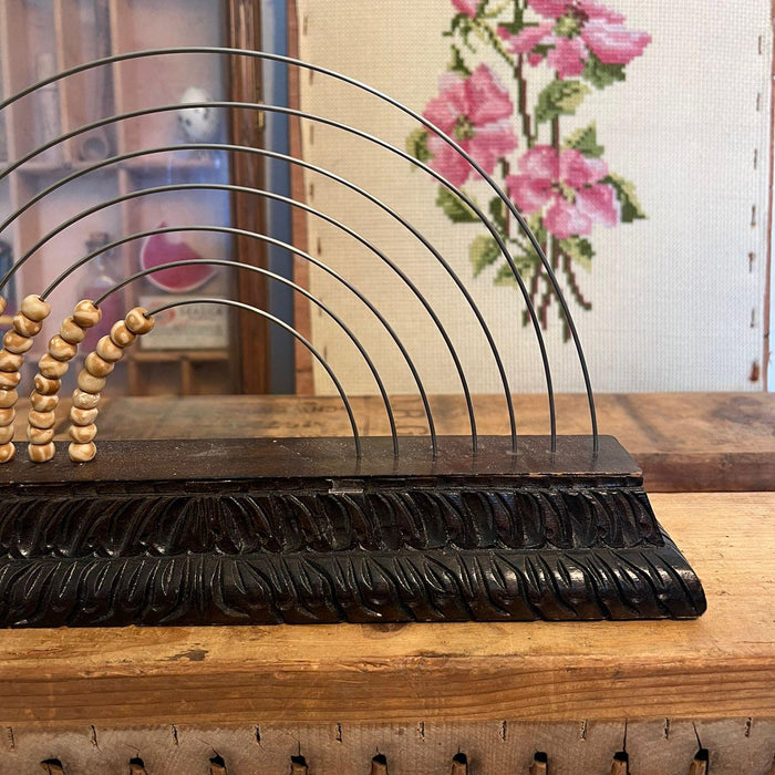 Vintage Beaded Rainbow Counting Device. Seven Rod Arc Abacus.(Online purchase only )
