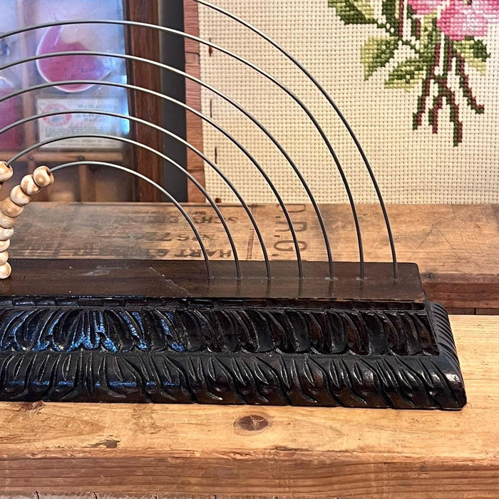 Vintage Beaded Rainbow Counting Device. Seven Rod Arc Abacus.(Online purchase only )