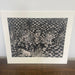 Vintage Black and White Abstract marker Graphic Art piece.