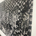 Vintage Black and White Abstract marker Graphic Art piece.