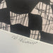 Vintage Black and White Abstract marker Graphic Art piece.