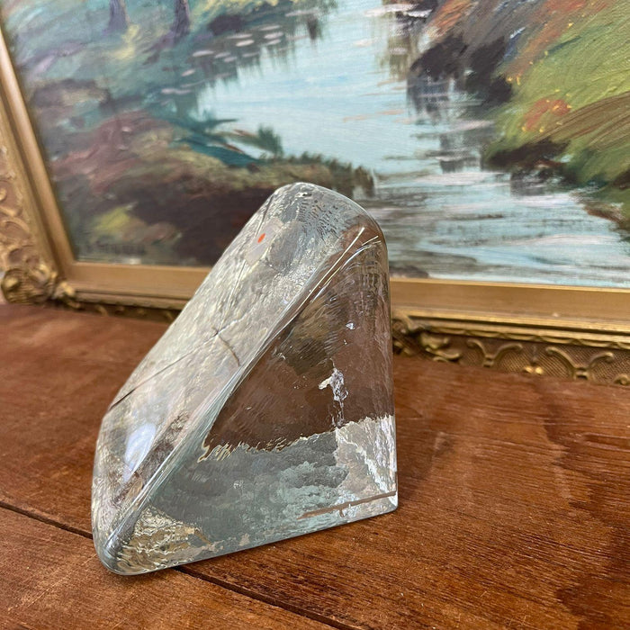 Vintage Blenko handmade Art glass Bookend (Available by Online Purchase Only)