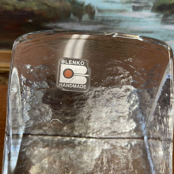 Vintage Blenko handmade Art glass Bookend (Available by Online Purchase Only)