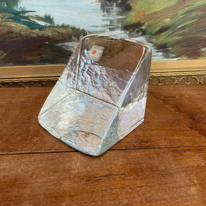 Vintage Blenko handmade Art glass Bookend (Available by Online Purchase Only)