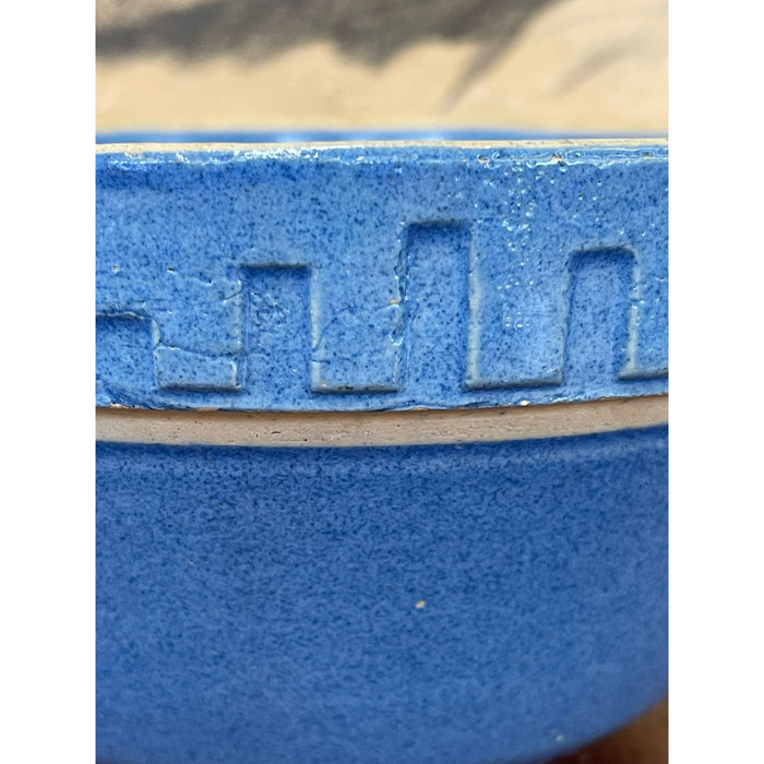 Vintage Blue Stoneware Pot