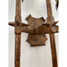 Vintage Brutalist Style Gilt Wall Sconce Candle Holder