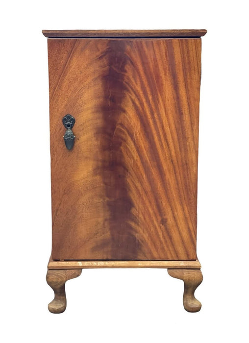 Vintage Cabinet Table with Burl Front