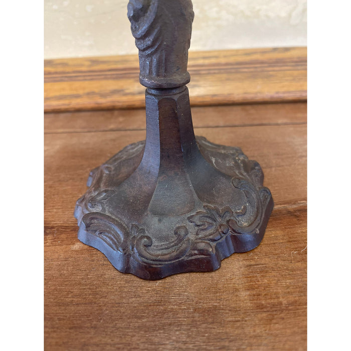Vintage Candelabra With Ornate Detailing and Floral Design