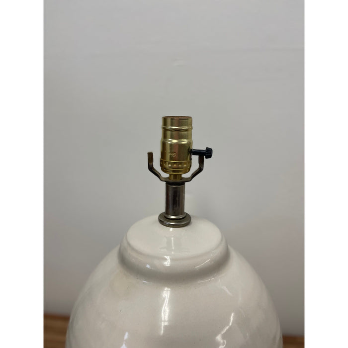Vintage Ceramic Lamp Base with Floral Motif