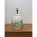Vintage Ceramic Lamp Base with Floral Motif