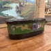 Vintage Ceramic Oval Pot Hand Painted . Import From Holland.