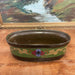 Vintage Ceramic Oval Pot Hand Painted . Import From Holland.