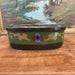 Vintage Ceramic Oval Pot Hand Painted . Import From Holland.