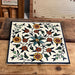Vintage Ceramic Tile Depicting a Hand Painted Floral Design.(online purchase only)