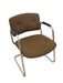Vintage Chrome Toned Cantilever Armchair - Mid-Century Modern Office or Accent Chair