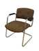 Vintage Chrome Toned Cantilever Armchair - Mid-Century Modern Office or Accent Chair
