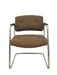 Vintage Chrome Toned Cantilever Armchair - Mid-Century Modern Office or Accent Chair