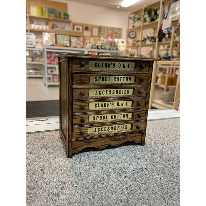 Vintage Clark’s 0.n.t Spool Cabinet.