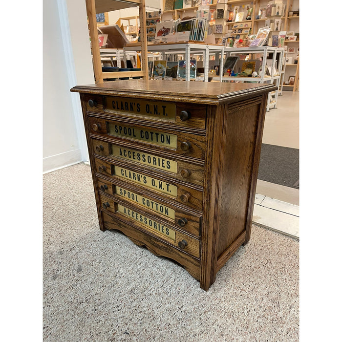 Vintage Clark’s 0.n.t Spool Cabinet.