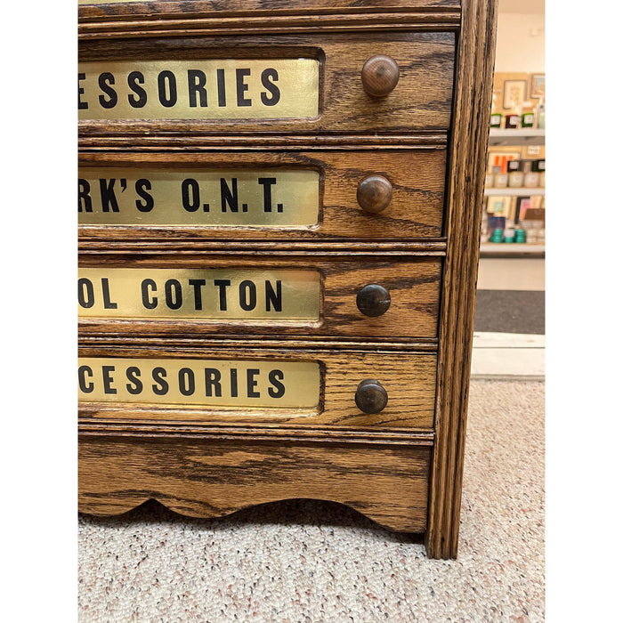Vintage Clark’s 0.n.t Spool Cabinet.