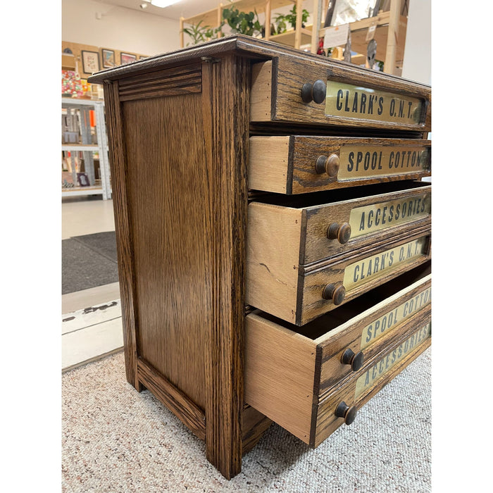 Vintage Clark’s 0.n.t Spool Cabinet.