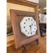 Vintage Clock With Ceramic Face and Wooden Frame