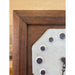 Vintage Clock With Ceramic Face and Wooden Frame