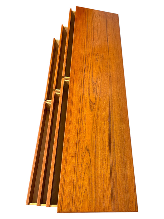 Vintage Danish Mid Century Modern Teak 6 Drawer Dresser by Nils Jonsson for Torring Mobelfabrik