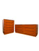 Vintage Danish Mid Century Modern Teak Dresser and Tallboy Set by Nils Jonsson for Torring Mobelfabrik