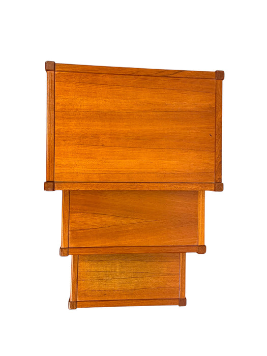 Vintage Danish Mid Century Modern Teak Nesting Tables